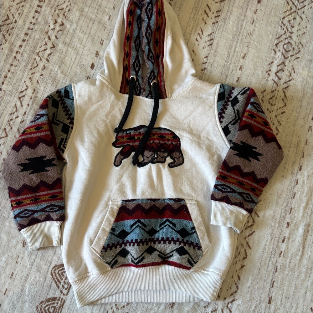 Little Boys’ Handsewn Bear Design Hoodie from Ecuador Missions Trip